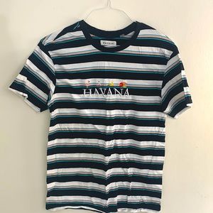 PacSun Striped Havana T-Shirt